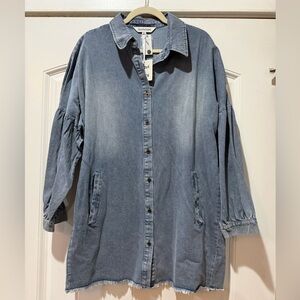 DAVI & DANI Blue Denim Tunic